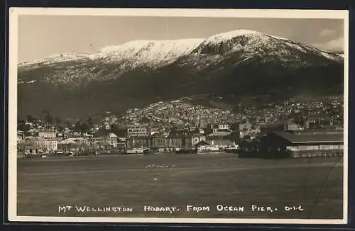 AK Hobart, Mt. Wellington, View from Ocean Pier