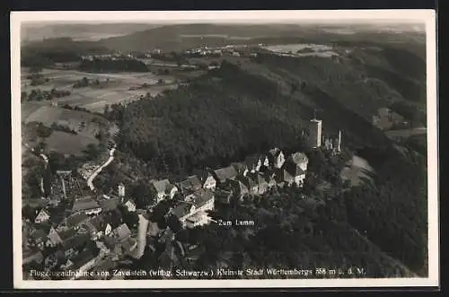 AK Landpoststempel Zawelstein über Calw