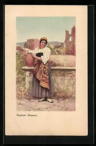 Künstler-AK Costumi Romani