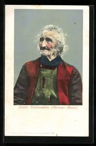 AK Meraner Bauer in Volkstracht