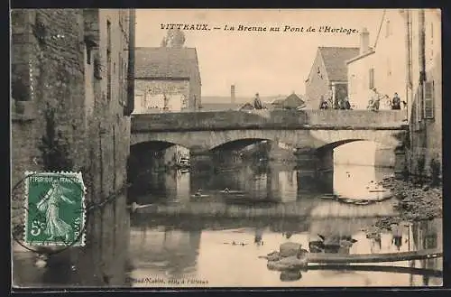 AK Vitteaux, La Brenne au Pont de l`Horloge