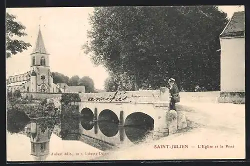 AK Saint-Julien, l`église et le pont