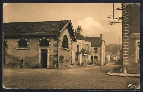 AK Belan-sur-Ource, La Fontaine et Rue du Moulin