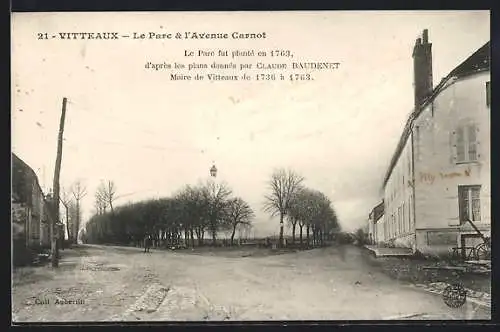 AK Vitteaux, Le Parc et l`Avenue Carnot