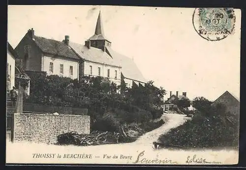 AK Thoissy la Berchère, Vue du Bourg