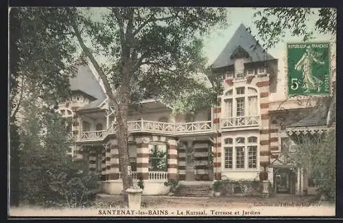 AK Santenay-les-Bains, Le Kursaal, Terrasse et Jardins