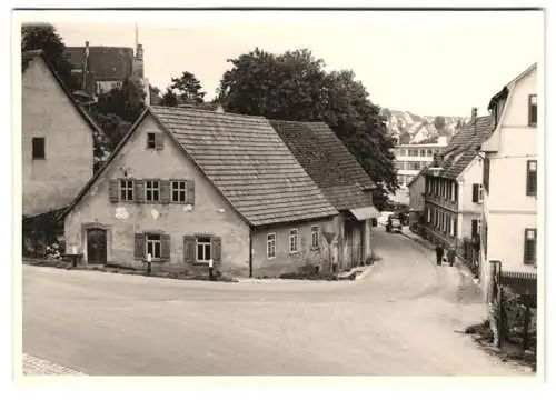 10 Fotografien Palm, Giengen, Ansicht Giengen / Brenz, Ortsansichten, Strassenansichten, Ladengeschäft, Gasthaus u.a.