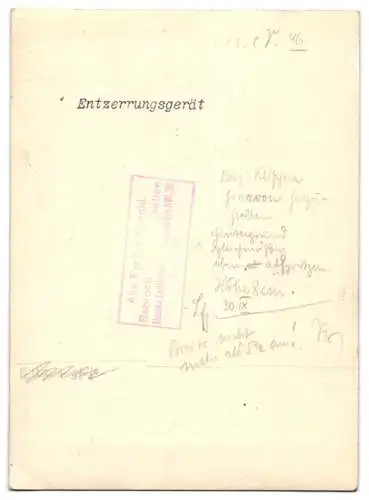 Fotografie Entzerrungsgerät, Apparat der Firma Carl Zeiss Jena