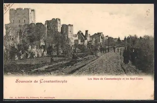 AK Constantinople, Les Murs de Constantinople et les Sept-Tours