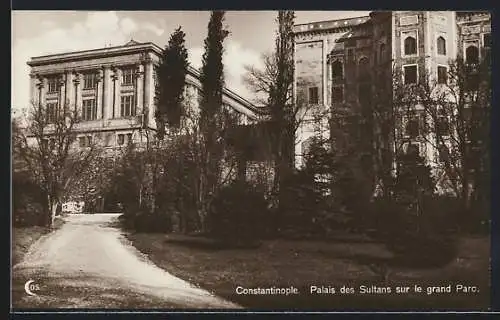 AK Constantinople, Palais des Sultans sur le grand Parc