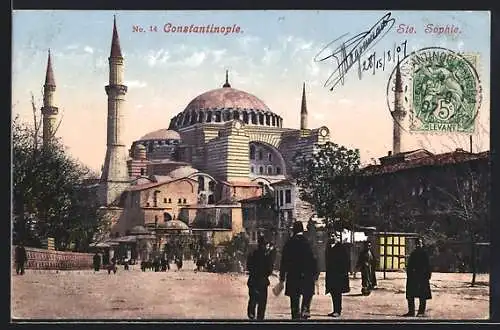 AK Constantinople, Mosquèe Ste. Sophie