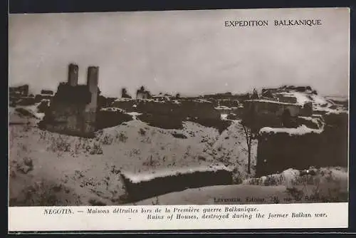 AK Negotin, Maisons détruites lors de la Première guerre Balkanique