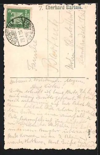 AK Braunfels, Schlosshofpartie mit Tor