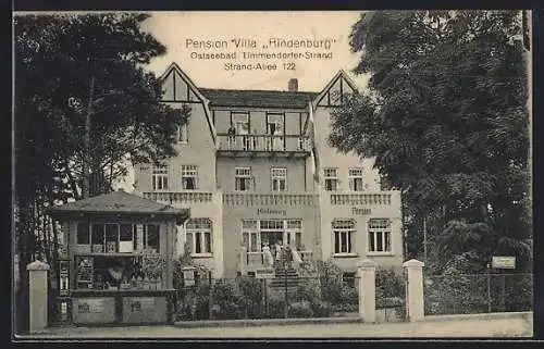 AK Timmendorfer-Strand, Ostseebad, Pension Villa Hindenburg, Strand-Allee 122