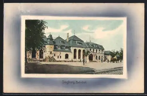 AK Siegburg, Bahnhof mit Vorplatz