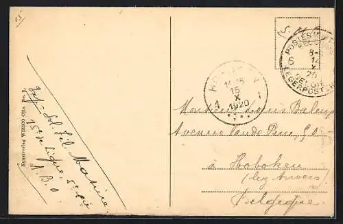 AK Crefeld, Rheinstrasse mit Dionysiuskirche