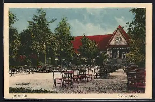 AK Crefeld, Restaurant Stadtwald-Haus