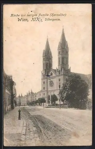 AK Wien, Kirche zur heiligen Familie (Karmeliter) in der Silbergasse