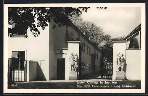 AK Wien, Pötzleinsdorf, Jugendgästehaus am Schloss in der Geymüllergasse 1