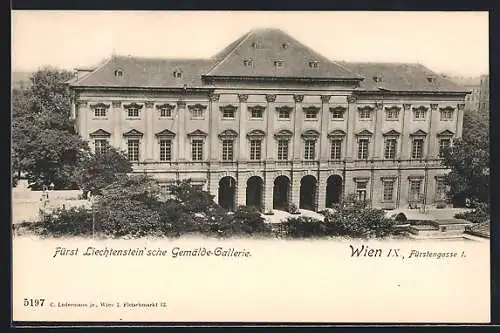 AK Wien, Fürst Liechtensteinsche Gemälde-Gallerie, Fürstengasse 1