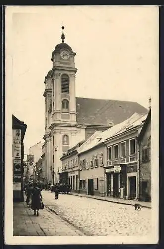 AK Wien, Lichtental, Kirche zu den hl. 14 Nothelfern, Liechtenthaler Kirche, in der Schubert wirkte