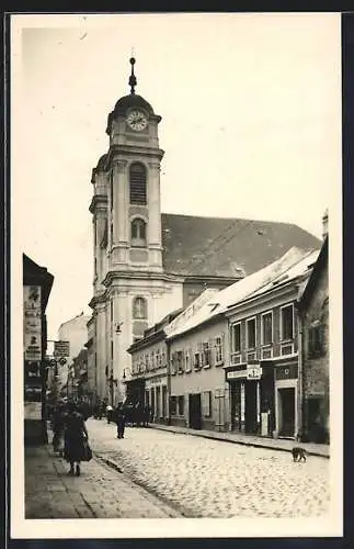 AK Wien, Lichtental, Kirche zu den hl. 14 Nothelfern, Liechtenthaler Kirche, in der Schubert wirkte