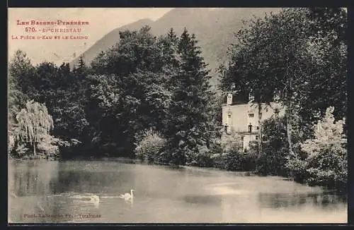 AK Saint-Christau, La Piece D`Eau et le Casino