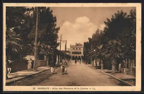 AK Hendaye, Allèe des Palmiers et le Casino