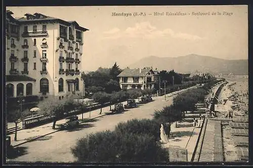 AK Hendaye, Hotel Eskualduna-Boulevard de la Plage