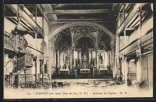 AK Ciboure près Saint-Jean-de-Luz, Intèrieur de l`Èglise