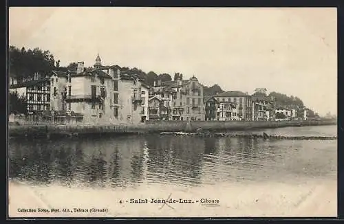 AK Saint-Jean-de-Luz-Ciboure, Teilansicht am Wasser