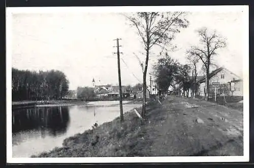 AK Gross-Enzersdorf, Probsdorf, Ortseingang