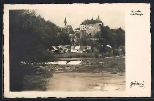 AK Raabs a. d. Thaya, Teilansicht mit Schloss