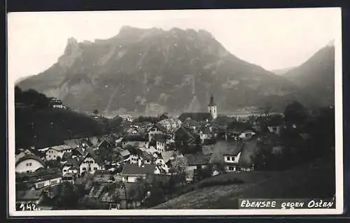 AK Ebensee, Ortsansicht gegen Osten