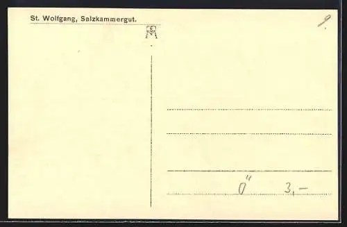 AK St. Wolfgang im Salzkammergut, Panorama aus der Vogelschau