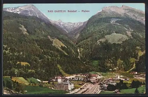 AK Bad Gastein, Bahnhof-Plateau