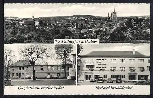 AK Bad Wimpfen / Neckar, Kurgasthaus & Kurhotel Mathildenbad, Gesamtansicht