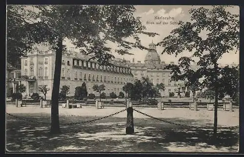 AK Karlsruhe, Blick auf das Schloss