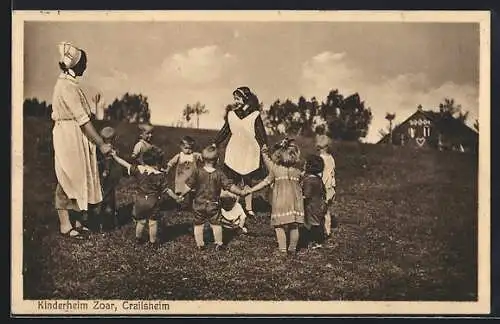 AK Crailsheim, Kindergruppe aus dem Kinderheim Zoar