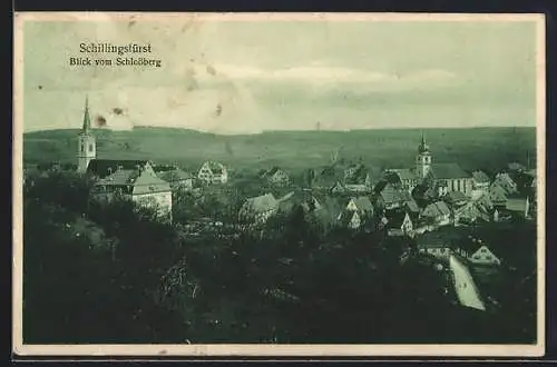 AK Schillingsfürst, Blick vom Schlossberg