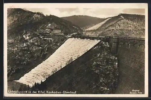 AK Gemünd /Eifel, Urfttalsperre, Kaskaden-Überlauf