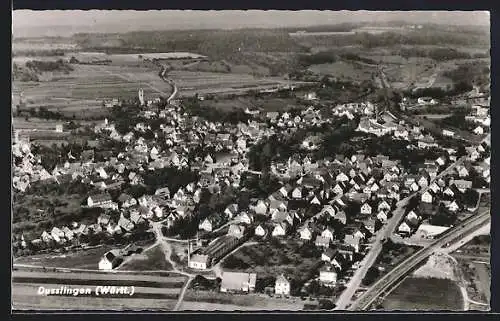 AK Dusslingen /Württ., Gesamtansicht vom Flugzeug aus