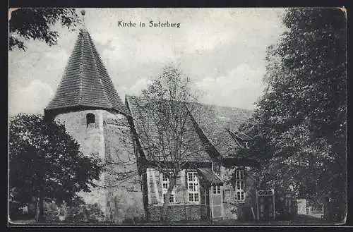 AK Suderburg, Blick zur Kirche