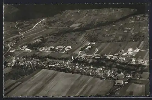 AK Schützingen /Wttbg., Totalansicht vom Flugzeug aus