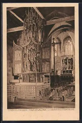 AK Creglingen, Marienaltar in der Herrgottskirche