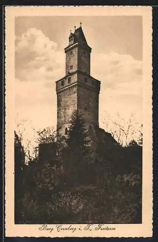 AK Cronberg im Taunus, Freiturm der Burg