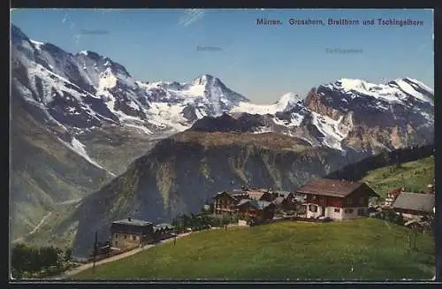 AK Mürren, Grosshorn, Breithorn und Tschingelhorn