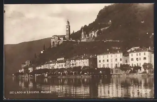 AK Morcote, Teilansicht am Lago di Lugano