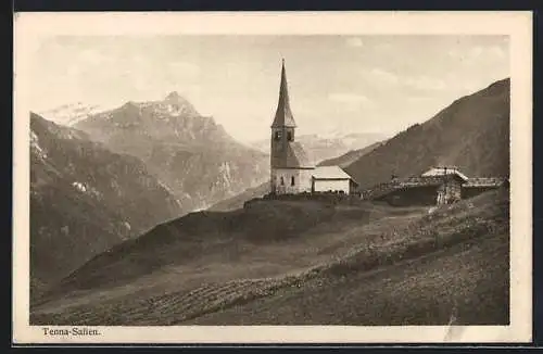 AK Tenna-Safien, Teilansicht mit Kirche