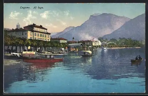 AK Lugano, Al lago mit Booten